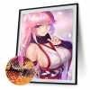 Anime Girl - Full Round Diamond - 40x50cm