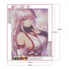 Anime Girl - Full Round Diamond - 40x50cm