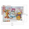 Cartoon Bear Tiger - Full Round Diamond - 40x30cm