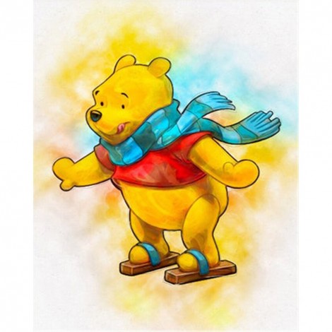 Winnie The Pooh - Full Round Diamond - 30*40cm