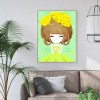 5D DIY Full Drill Diamond Painting Yellow Dress Girl Cross Stitch Mosaic