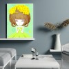 5D DIY Full Drill Diamond Painting Yellow Dress Girl Cross Stitch Mosaic