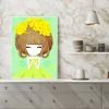 5D DIY Full Drill Diamond Painting Yellow Dress Girl Cross Stitch Mosaic
