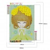 5D DIY Full Drill Diamond Painting Yellow Dress Girl Cross Stitch Mosaic