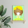 5D DIY Full Drill Diamond Painting Yellow Dress Girl Cross Stitch Mosaic