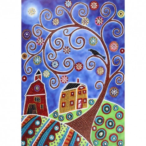 Tree - Special Shaped Diamond - 30x40cm