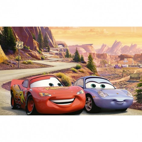 Cartoon Cars - Full Round Diamond - 40x30cm