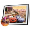 Cartoon Cars - Full Round Diamond - 40x30cm