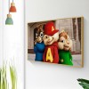 The Chipmunks - Full Round Diamond - 40x30cm