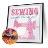 Sewing Machine - Full Diamond Painting - 30x30cm