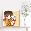 Cartoon Boy - Full Round Diamond - 30x30cm