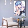 Anime Girl - Full Round Diamond - 40x50cm