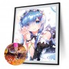 Anime Girl - Full Round Diamond - 40x50cm