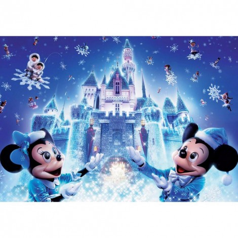 5D DIY Full Drill Diamond Painting Cartoon Snowing