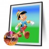 Cartoon Boy - Full Round Diamond - 30x40cm