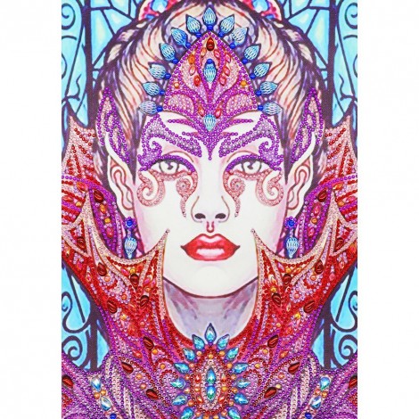 5D DIY Special Shaped Diamond Painting Beauty Embroidery Mosaic Kit (D1088)