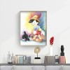 Cartoon Fairy Cat - Full Round Diamond - 30x40cm