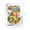 Spotted Cow - Full Round Diamond - 30x40cm