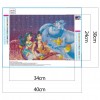 Cartoon Aladdin - Full Round Diamond - 40x30cm