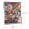 Anime Characters - Full Round Diamond - 40x50cm