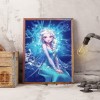 White Hair Princess - Full Round Diamond - 30x40cm