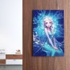 White Hair Princess - Full Round Diamond - 30x40cm