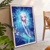 White Hair Princess - Full Round Diamond - 30x40cm