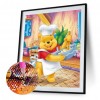 Cartoon Bear Bead - Full Round Diamond - 30x40cm