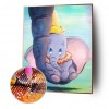 Cartoon Elephant - Full Square Diamond - 40x50cm