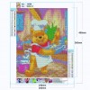 Cartoon Bear Bead - Full Round Diamond - 30x40cm