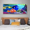 Canvas Clownfish - Full Round Diamond - 80x40cm