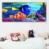 Canvas Clownfish - Full Round Diamond - 80x40cm