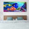 Canvas Clownfish - Full Round Diamond - 80x40cm