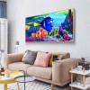 Canvas Clownfish - Full Round Diamond - 80x40cm