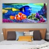 Canvas Clownfish - Full Round Diamond - 80x40cm