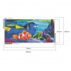 Canvas Clownfish - Full Round Diamond - 80x40cm