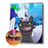 Toothless And Lightly Angry - Full Round Diamond - 30*40cm