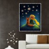 Boy Puppy Star Sky Color - Full Round Diamond - 40x50cm