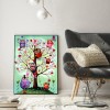 Tree Bird - Full Round Diamond - 30x40cm