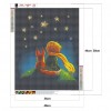 Boy Puppy Star Sky Color - Full Round Diamond - 40x50cm