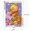 Winnie The Pooh - Full Round Diamond - 30*40cm