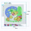 Cartoon Bear - Full Round Diamond - 30x30cm