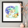 Cartoon Bear - Full Round Diamond - 30x30cm