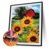 Diamond Painting Flowers Full Round Drill Handicraft (B3336 Sunflower)