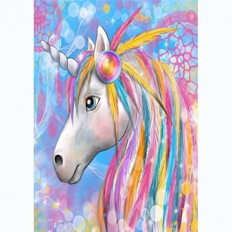 Unicorn-Round Diamond-30*40CM