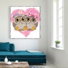 Cartoon Owl - Full Round Diamond - 30*30cm
