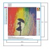 Umbrella Girl - Full Round Diamond - 30*30cm
