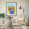 Winnie The Pooh And Tigger - Full Round Diamond - 30*40cm