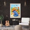 Winnie The Pooh And Tigger - Full Round Diamond - 30*40cm
