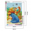 Winnie The Pooh And Tigger - Full Round Diamond - 30*40cm